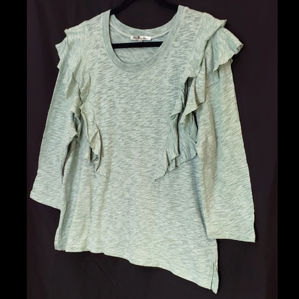 Seven7 Ruffled Top - Picture 4 of 6